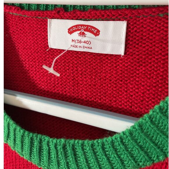 Holiday Time Ugly Christmas Sweater Lights Up Unisex M (38/40)Cow Sweater - Picture 5 of 7